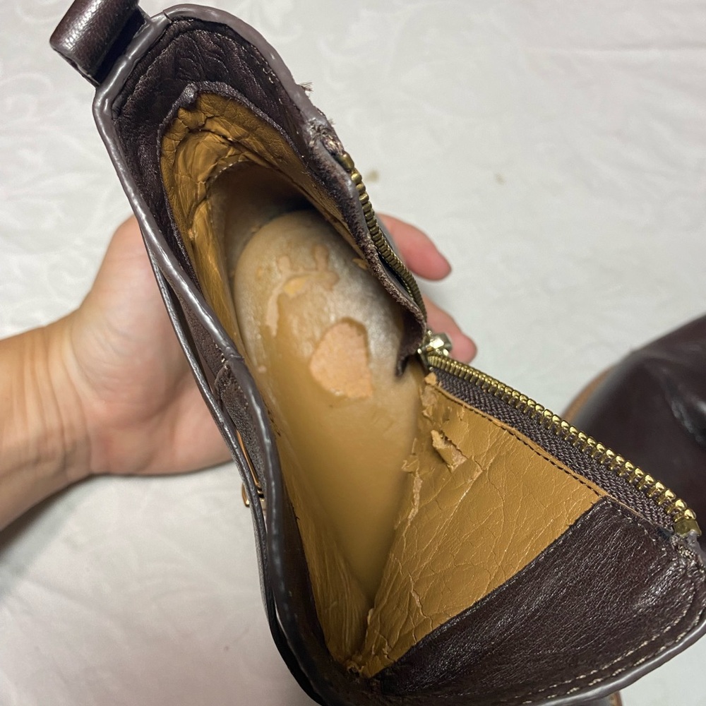 COACH Lannah Ankle Booties Boots Women’s 5.5 B Regular Width Leather? I think - Picture 13 of 13
